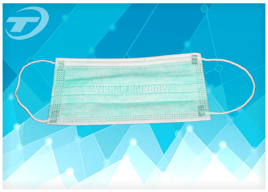 Breathable Non-Woven Disposable Earloop Face Mask 3ply 17.5x9.5cm For Medical