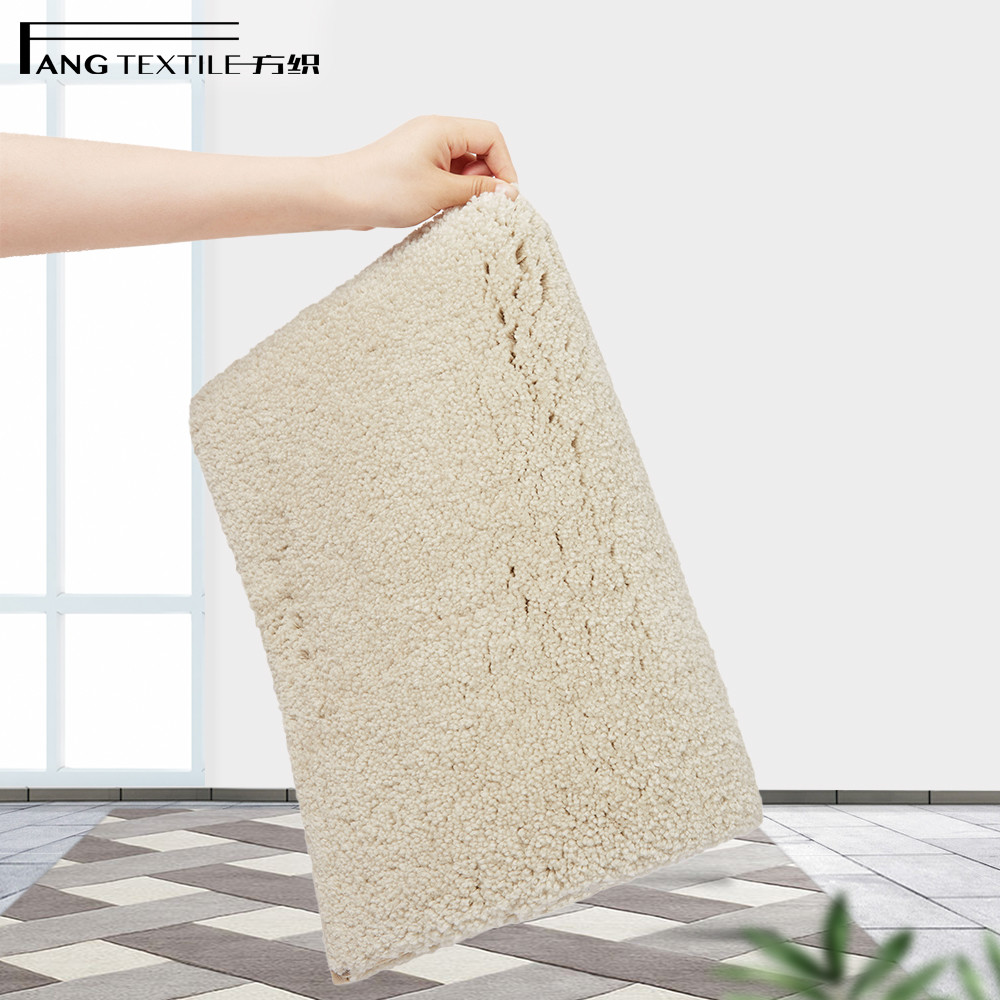 Shaggy Waterproof Toilet Pedestal Mat For Toilet Prevent Shifting