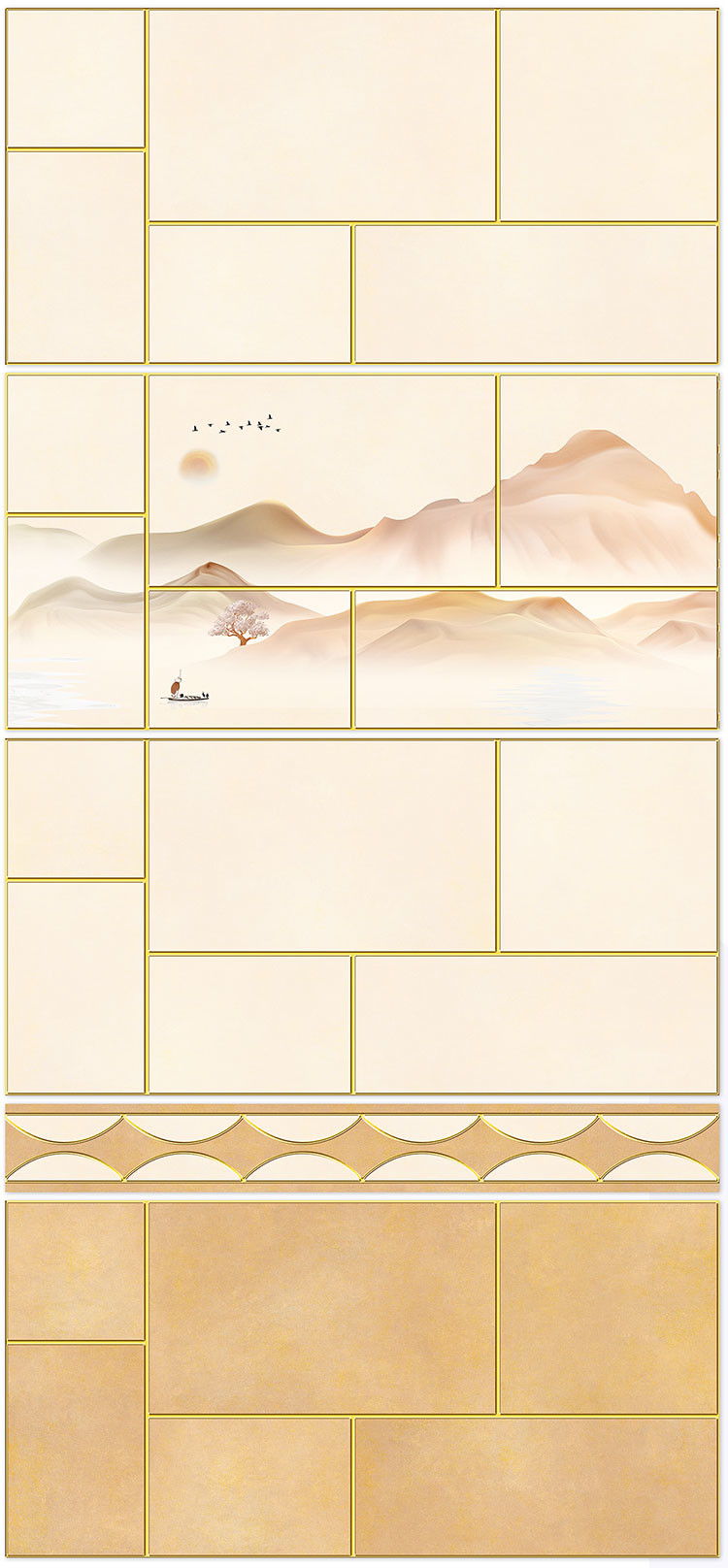 Decorative Tiles 30x60cm Mirror Surface Ceramic Wall Tile And Light Yellow Indoor Tiles For Living Room