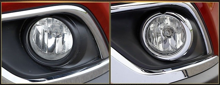 MITSUBISHI Outlander 2016 2017 Front Fog Lamp Covers and Rear Bumper Light Bezel