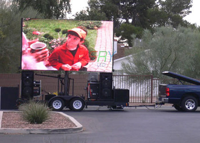960mm x 960mm LED Mobile Truck Asynchronous Control LED Mobile Billboard