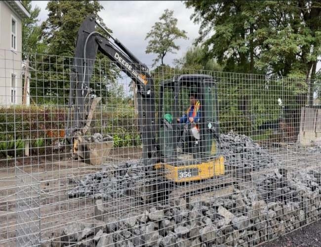 ISO45001 Zn-5 Al Galvanized Welded Wire Mesh Panels For Gabion Retaining Wall