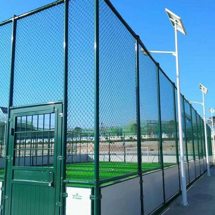 Coated Pvc 5x5mm Diamond Chain Link Fence Protection Of Animals Children And Props