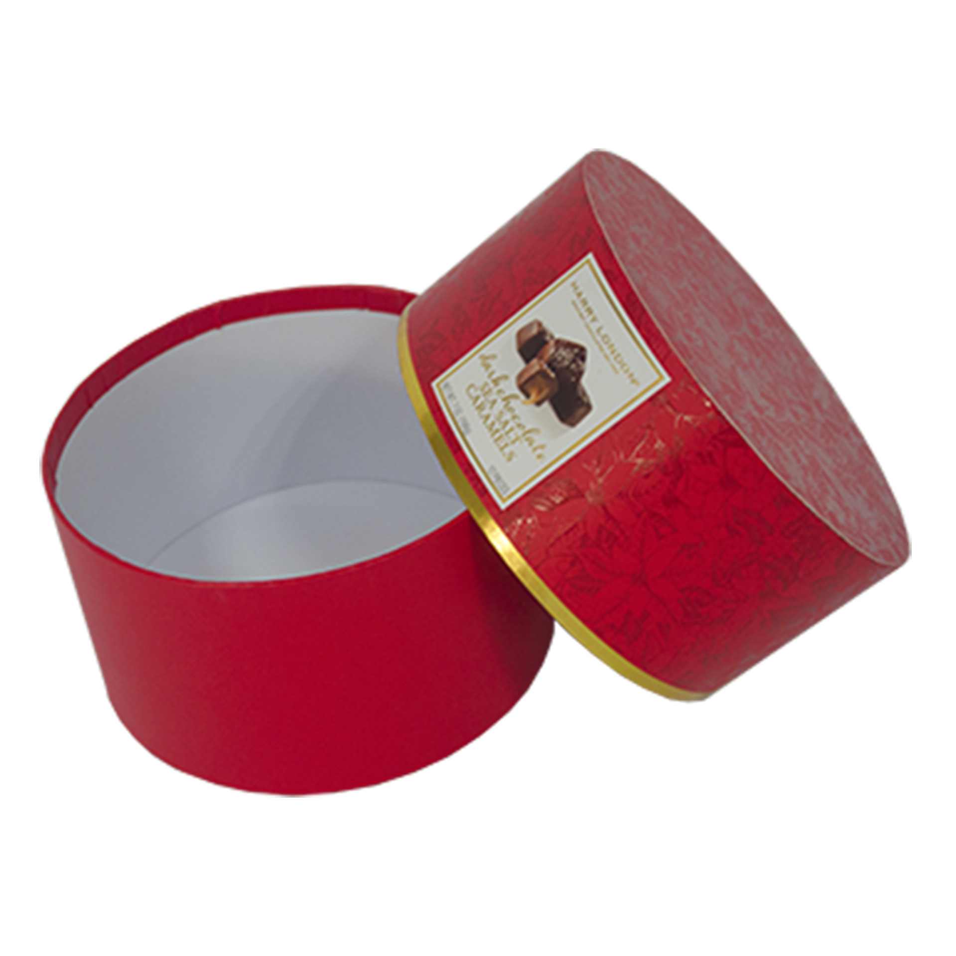 Flat Edge Round Paper Tube Box Gloss Lamination UV Coating
