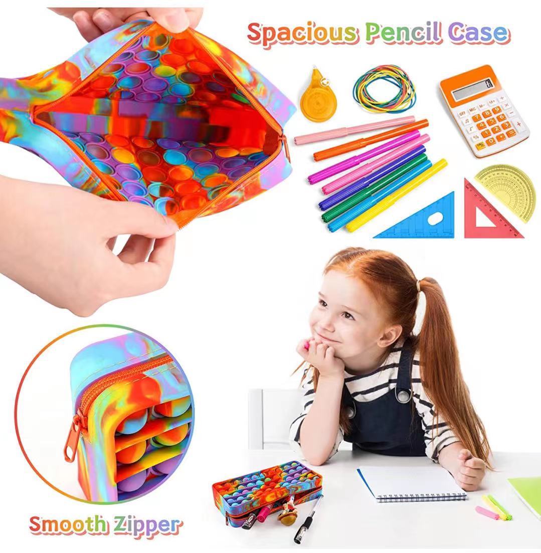 185*95*40cm Food Grade Silicon Bubble Pencil Bag for Unisex Sensory Push and Storage