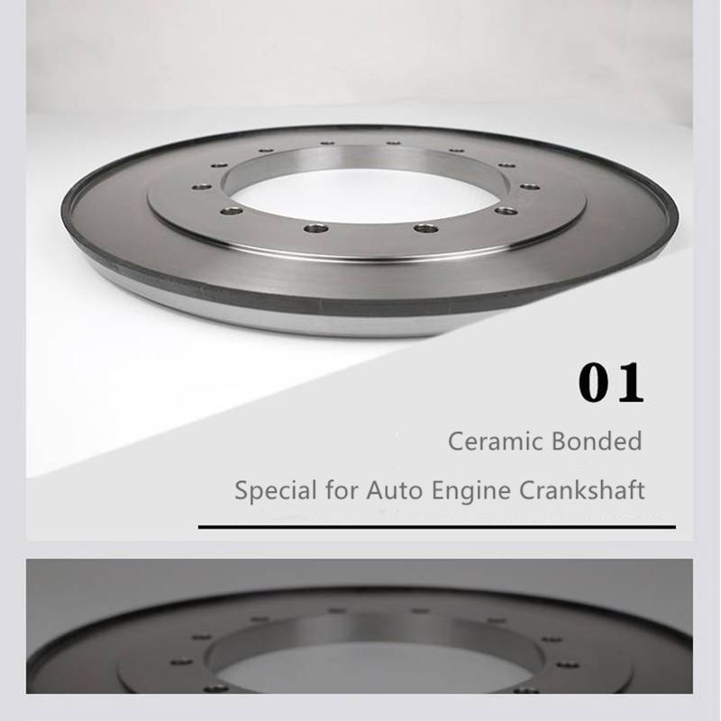 800mm Diamond CBN Grinding Wheel , Thrust Surface Crankshaft Grinding Wheel
