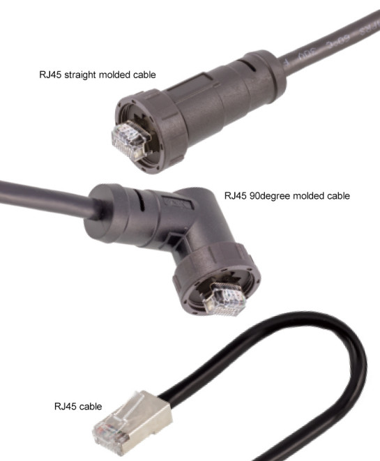 Rj45 Waterproof Cable Connector 8p8c Male To Female Screw Lock