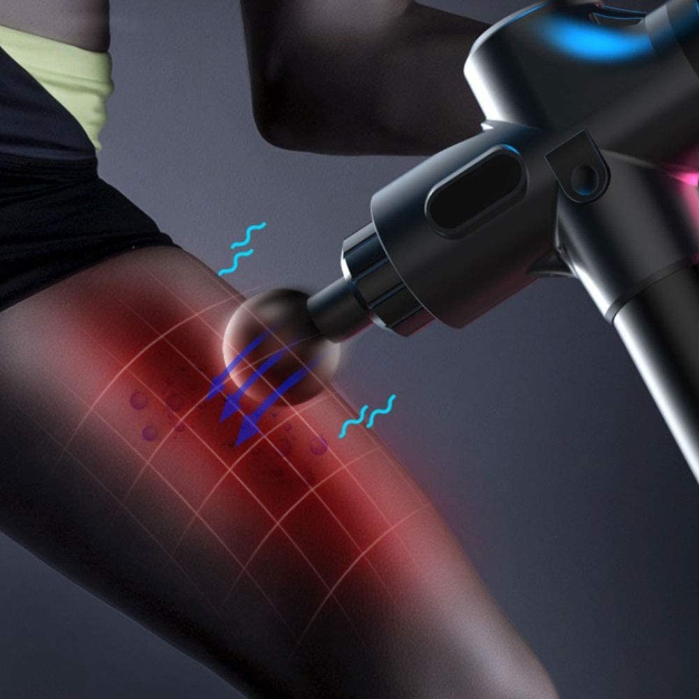 2500mAh 30 Speeds Handheld Percussion Massager Ultra Quiet LCD Touch Screen