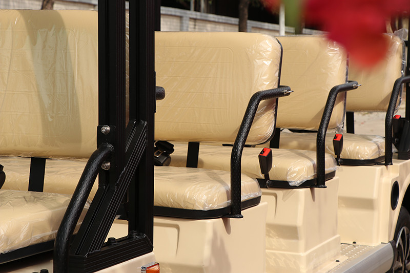 7.5KW Trojan Battery Sightseeing Electric Bus For Tourist Area 11 Passenger