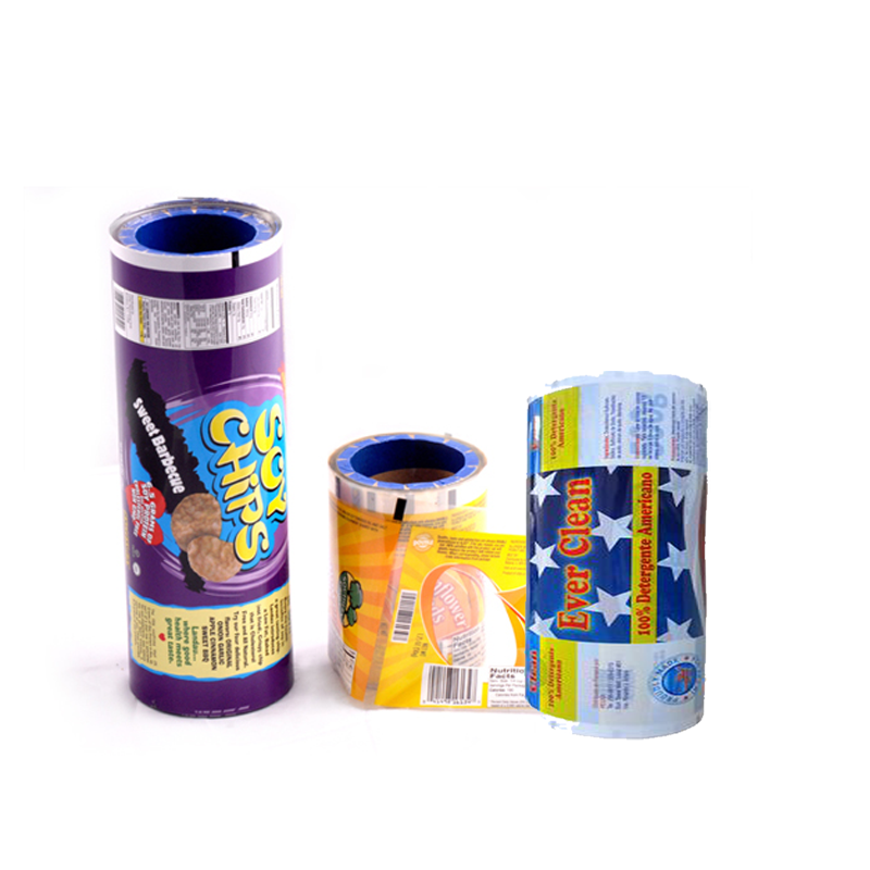 Online Shopping Laminated Printed Food Stock Plastic Wrapping Film Roll