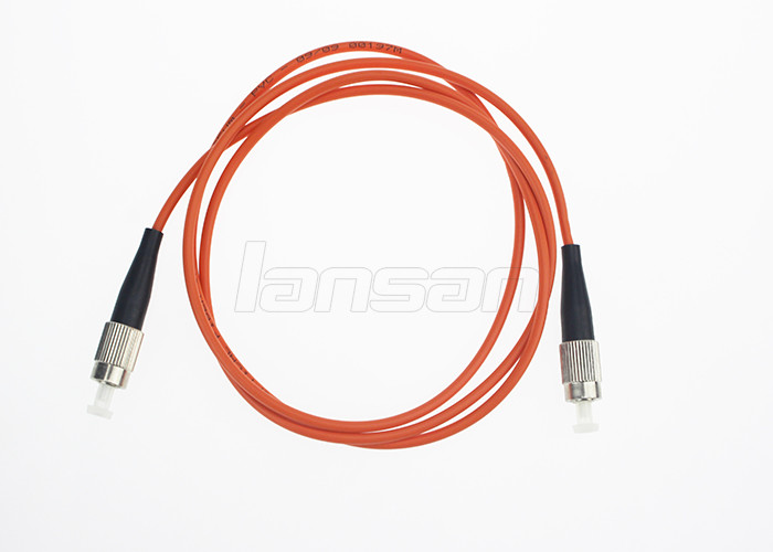 FC To FC Simplex Fiber Optic Patch Cord Multimode OM3 OFNR Jacket Low Insertion Loss