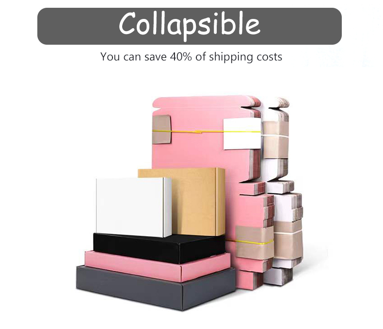 Collapsible Paper Mailer Box Lightweight , Reusable Scarf Packaging Box