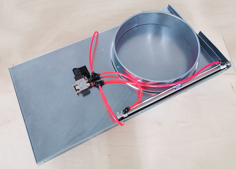 Wd Stable 200mm Dust Collection Blast Gate With Bracket Air Regulating Valve