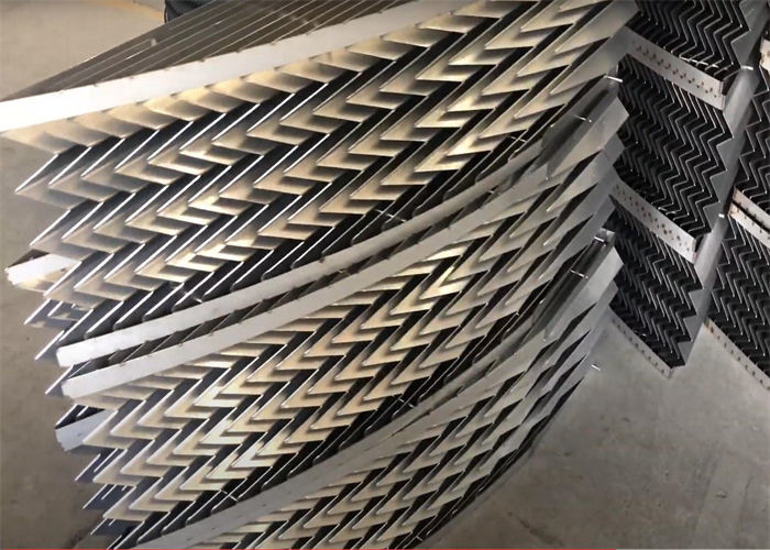 Customized Height 300mm Vane Pack Mist Eliminator Plate Of Desulfurization Tower