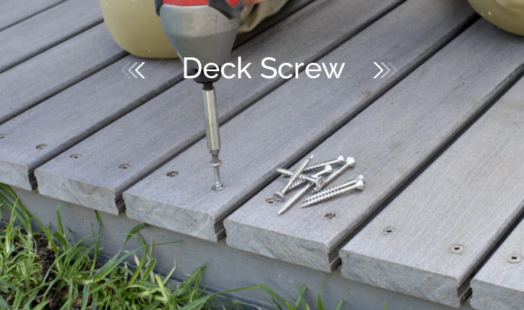 T17 Galvanised C3 Deck Screws Square Countersunk Head Screw With Ribs