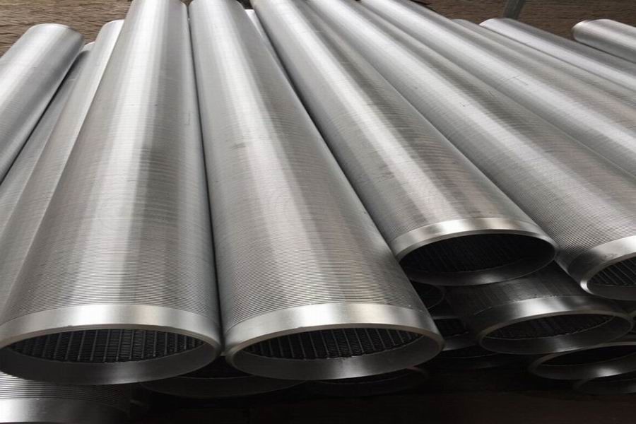 V Shaped 219mm Wedge Wire Screen Pipe All Welded 304 Stainless Steel Round Tubing