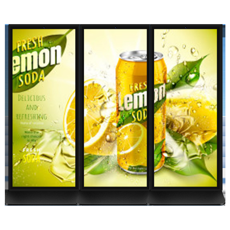VETO 65 75 Inch Custom Size Full Screen Digital Signage 4k Indoor lcd Advertising Kiosk Vertical Totem