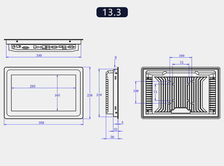 19 Inch Industrial Panel PC J1900 Fanless Touch Screen Computer