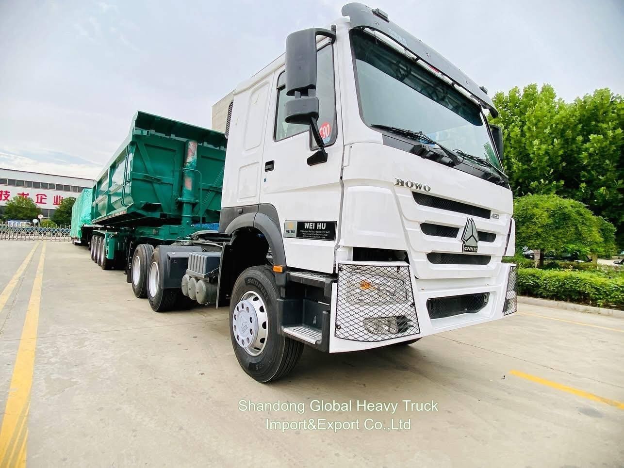 10 Wheel 6X4 40t Sinotruk HOWO Container Cargo Trailer Tractor Head Truck