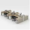 Buy cheap 8 Seater Office Workstation Desks Thickness 25mm Modular Cubicle Workstation from wholesalers