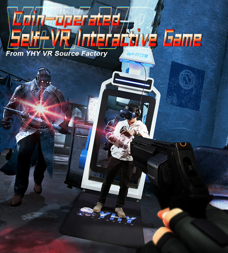 55 Inch Screen Game VR Simulator Indoor Home Coin operated VR Shooting Platform