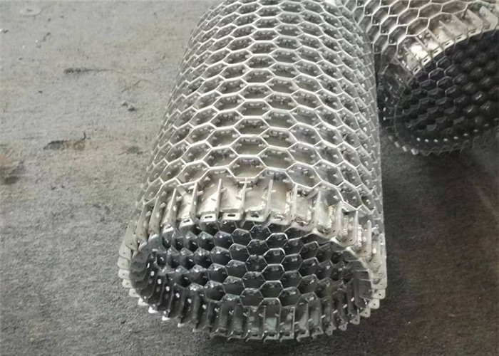 50X50mm Low Carbon Steel Metal Hex Mesh And Anchor Lining