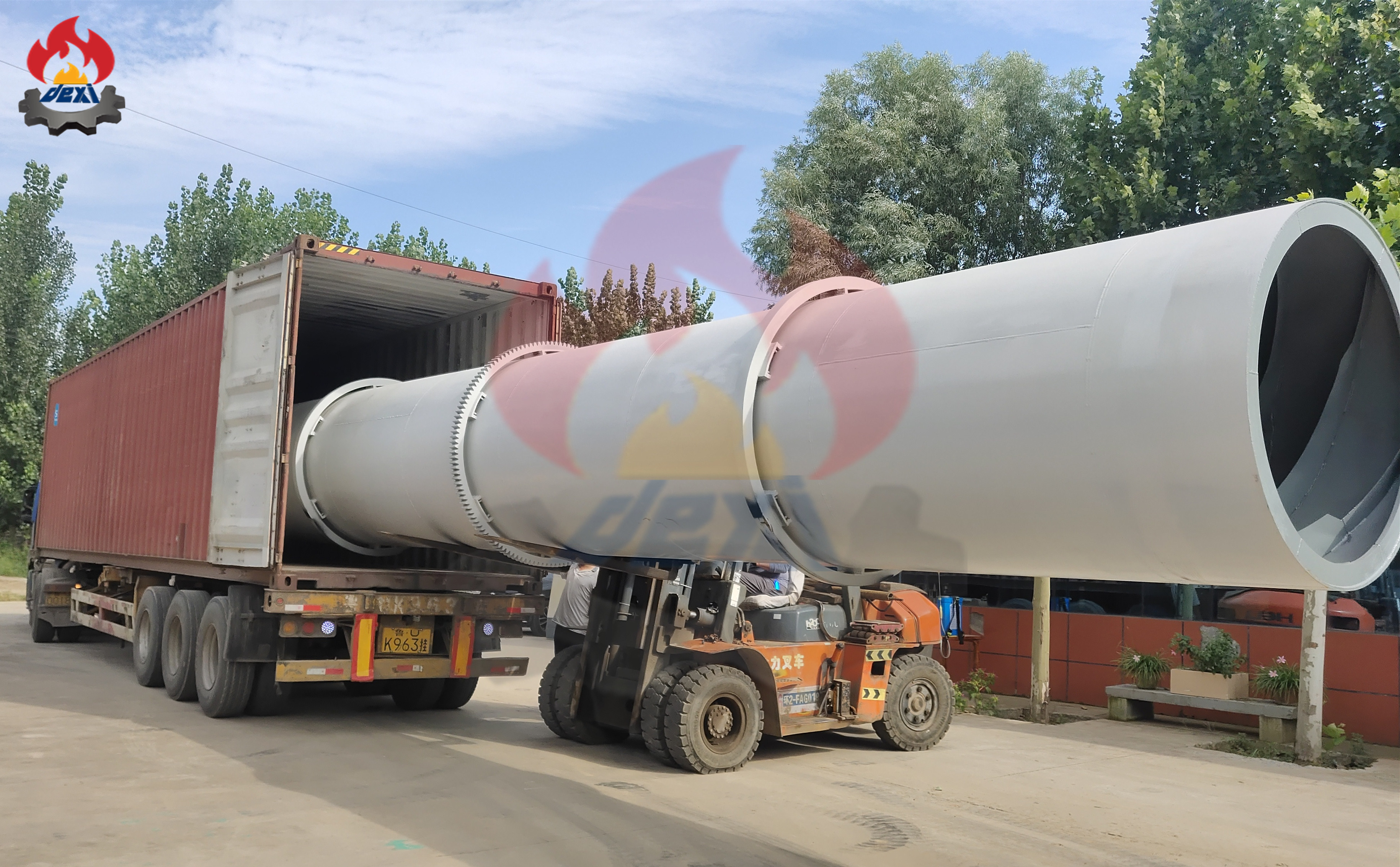 GHG Drum Rotary Single Layer / 3 Layers Wood Chips Sawdust Drum Dryer