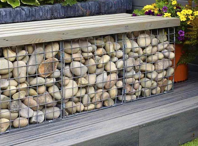 4mm Diameter Wire Construction Galfan Gabion Baskets For Erosion Control