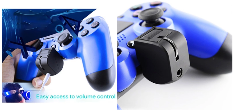 3.5mm Audio Jack For PS4 Game Controller Headset Adapter With Mic Volume Control For PlayStation 4