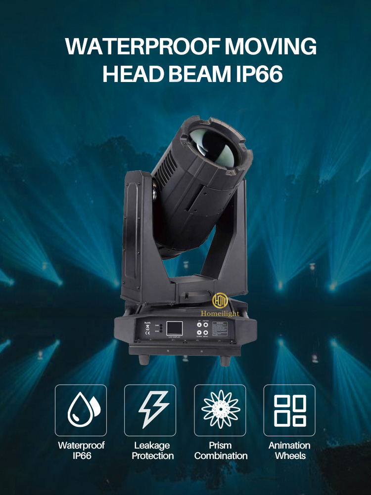 380W 440W IP65 Waterproof Sharpy Light Moving Head Beam 17R 350W For Church / Outdoor