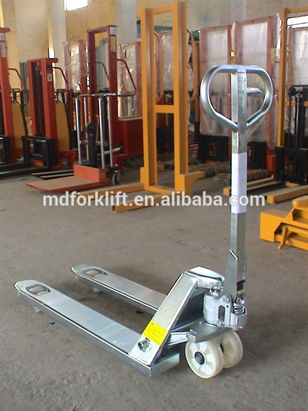 Paper Reel Manual Pallet Truck , Heavy Duty Pallet Jack Truck 1000kg Capacity