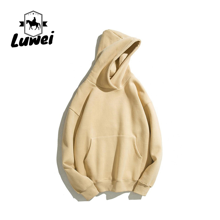 Winter Athletic Sublimation Plain Blank Moletons Sweat-shirt Blank Cotton Pastel Pullover Washed Plus Size Men's Hoodies