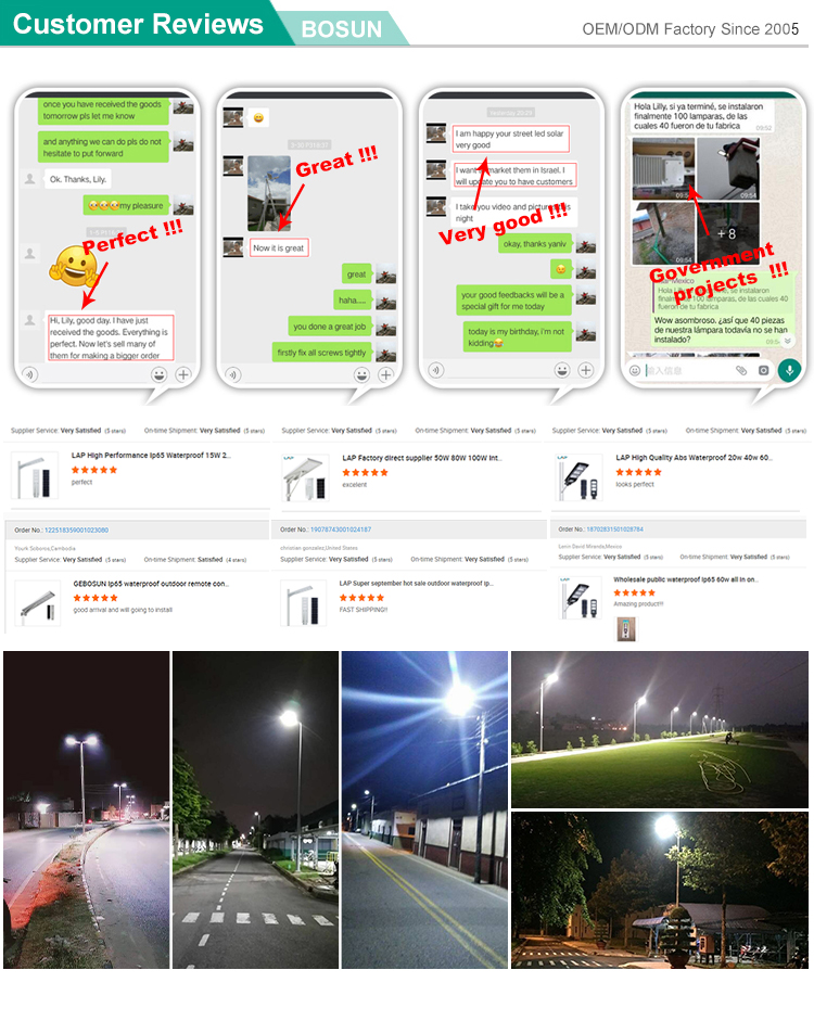 Integrated LED Solar Powered Lights MPPT All In One Solar Street Light