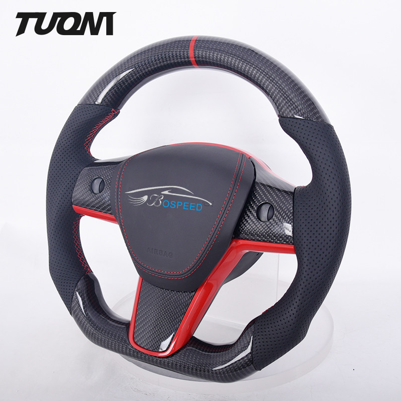 Tesla Model 3 / Y Carbon Steering Wheel With 1 Year Warranty
