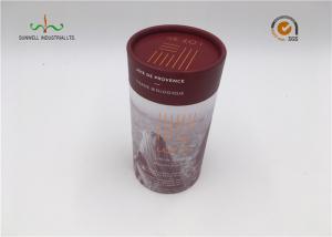 Customized Round Tube Paper Box Packaging For Gifts , Apparels With Lids