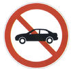 Prohibition of vehicles driving into signs