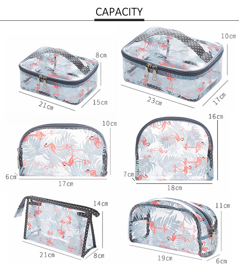 Water Resistant Tansparent Toiletry Bag Sets Custom Logo
