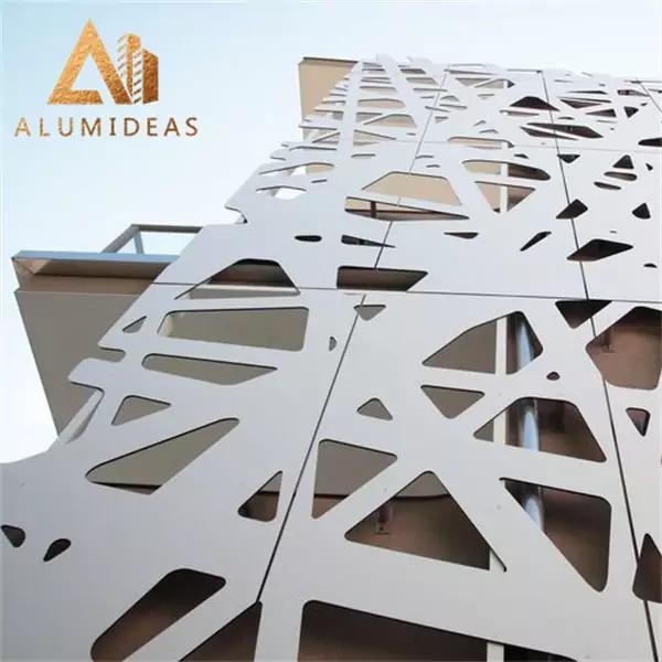 Laser cut metal panel