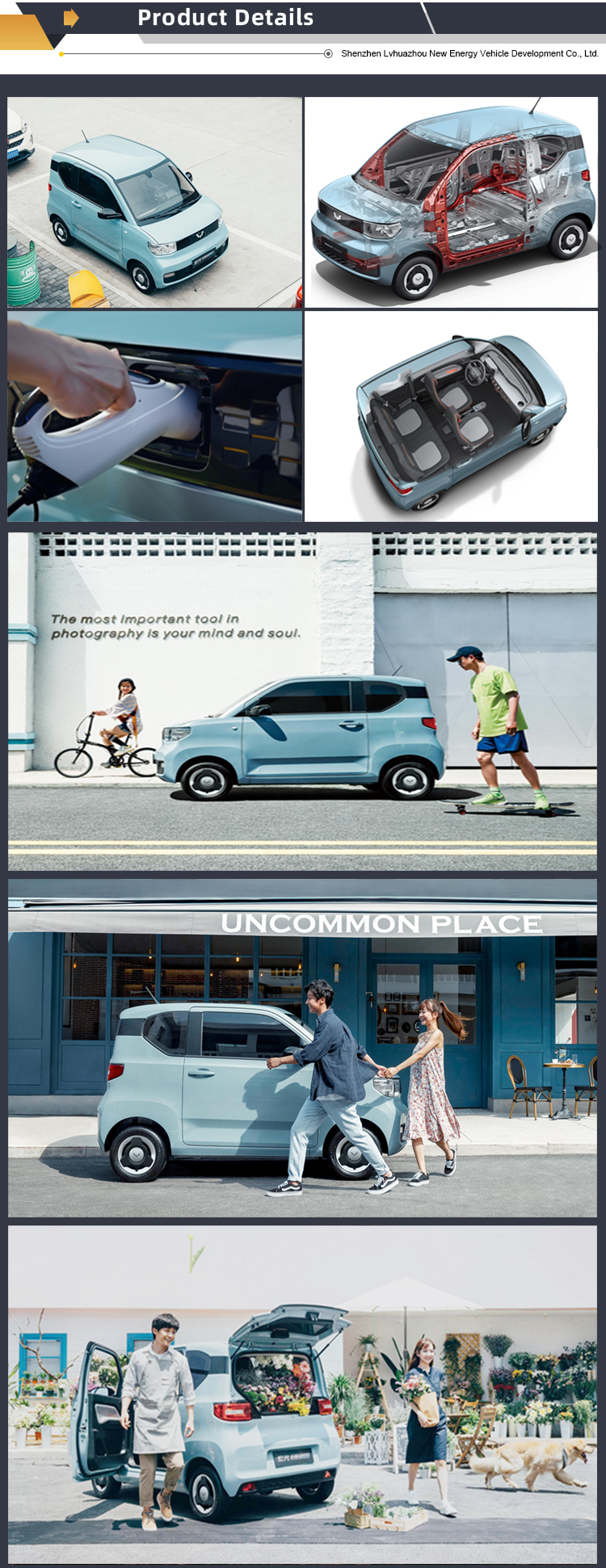 2023 Wuling Mini EV Convertible 4 Seater 170km Cruising Range and 100km/h Top Velocity