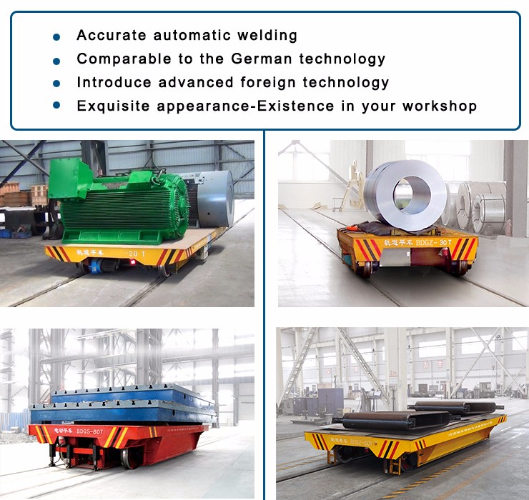 rail powered transfer flat car