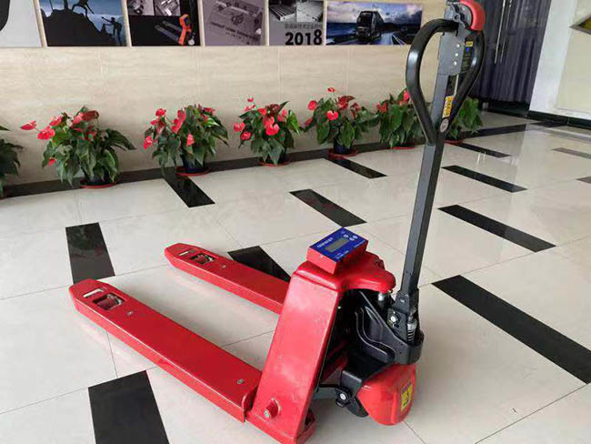 Steel Industrial Forklift Pallet Jack Weight Scale 2000KG Customized Color