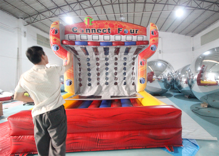 Giant Party Rental Inflatable Connect 4 Basketball Game Target Shooting Inflatable Basketball Hoop