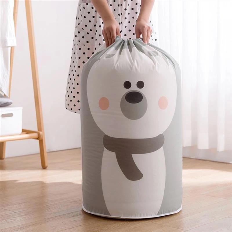 Cartoon Foldable Garment Storage Bag Cotton Blanket Bed Cover Wardrobe Storage Bags