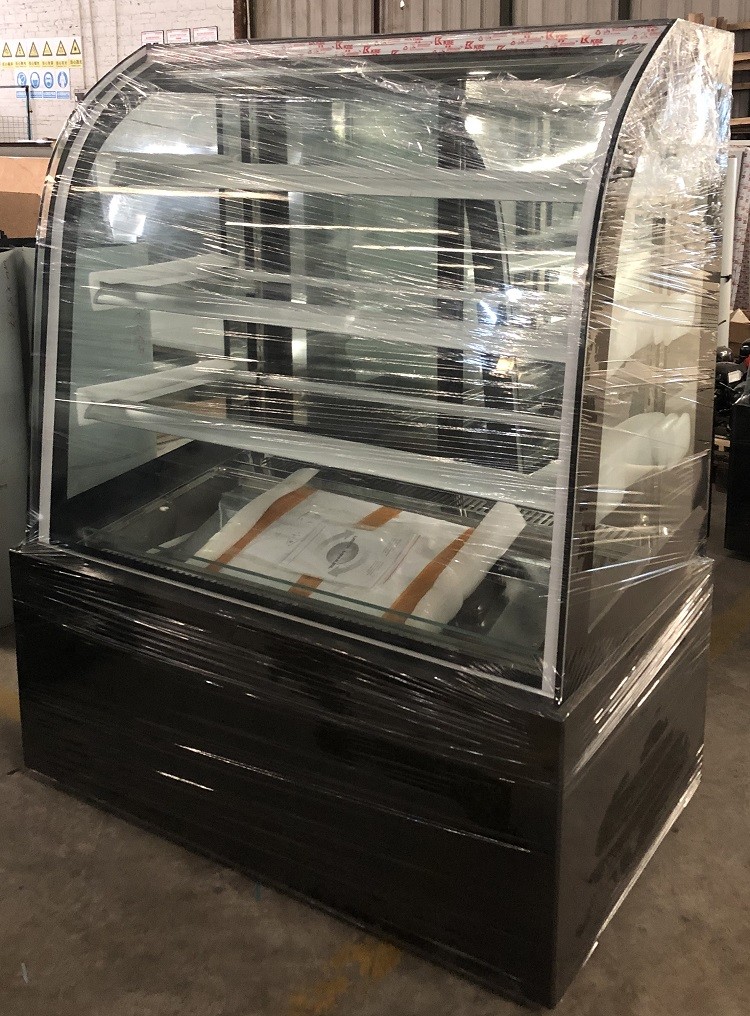 4 Layers Bakery Glass Showcase Fan Cooling Pastry cake Display Cabinet