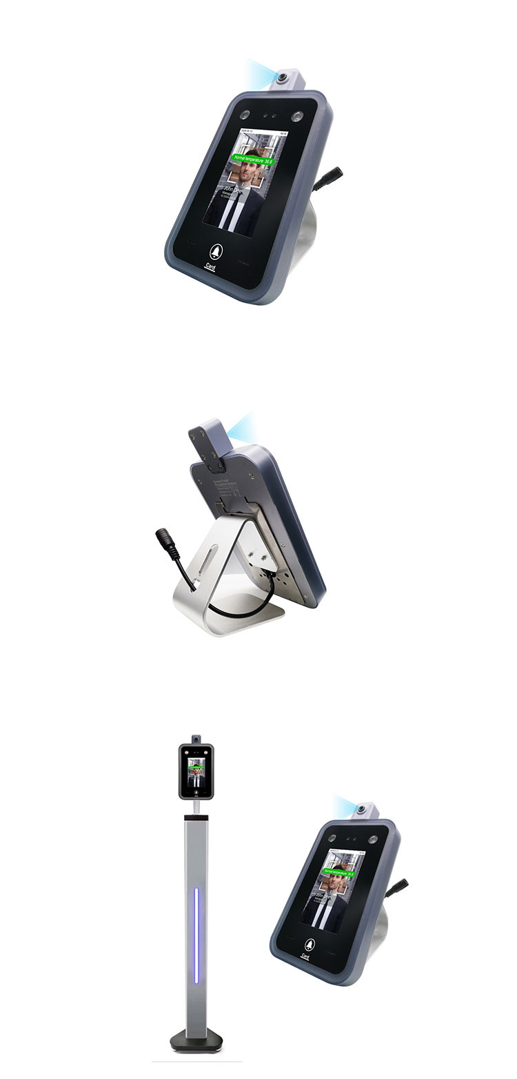 3D AI Face Recognition Temperature Detector Access Control System