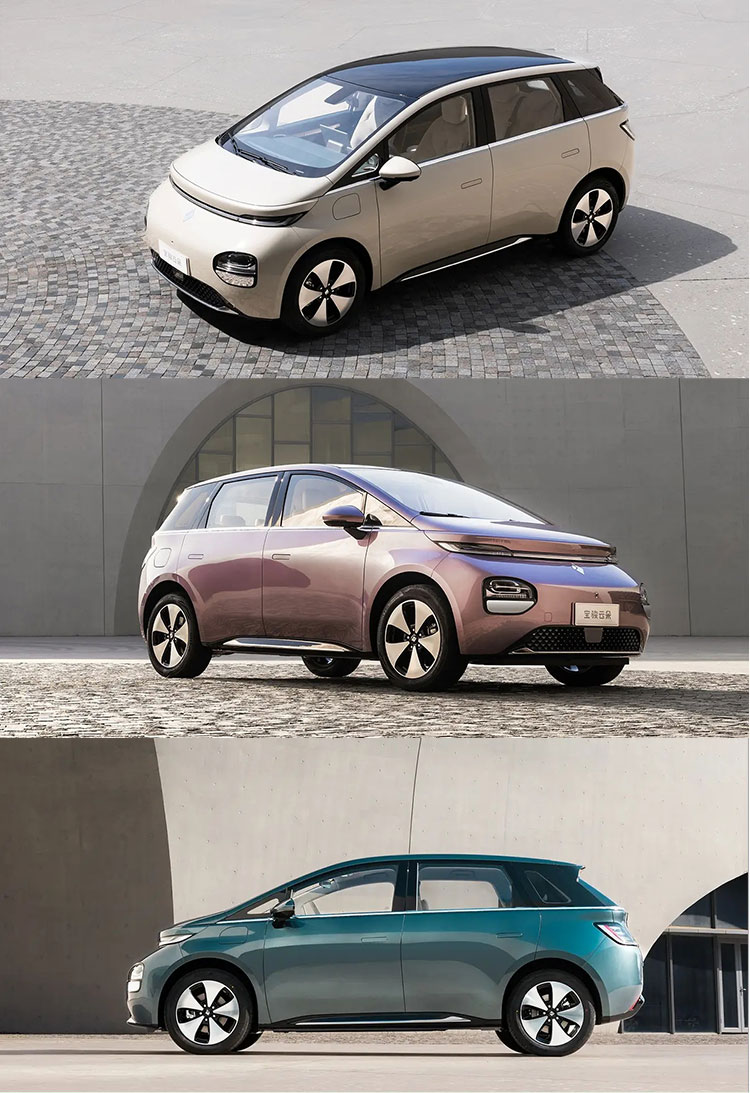 Max. Speed 150km/h Wuling Baojun Cloud Electric Cars with 460km Range and Lithium Iron Phosphate Battery