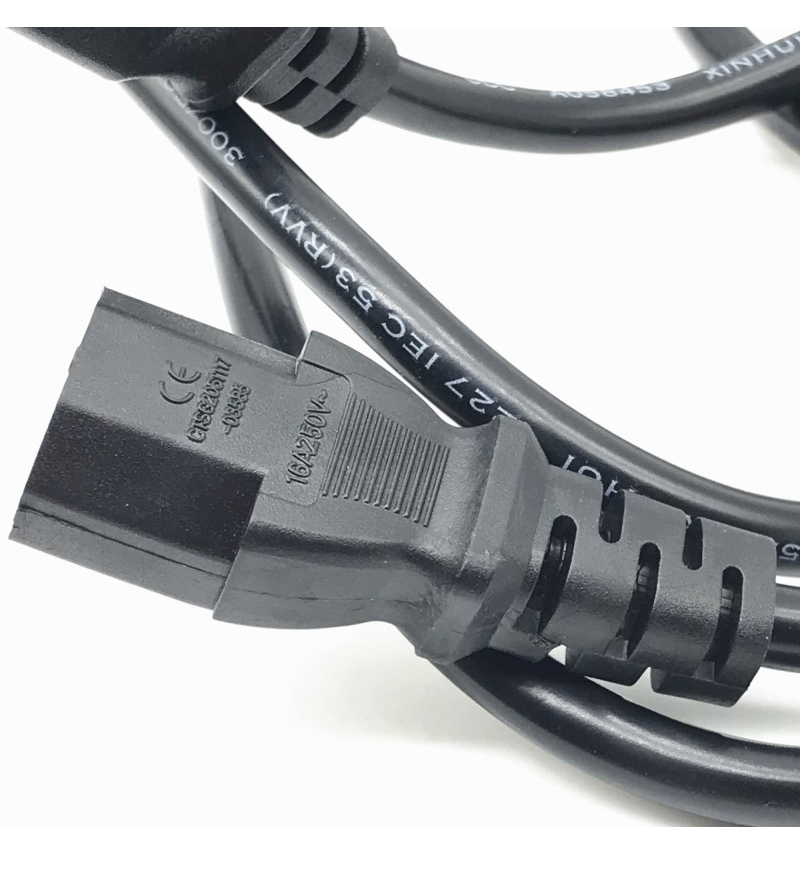 1500WATTS Computer Desktop Accessories PVC 18AWG US Plug Power Cord