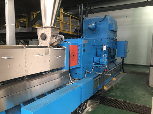ABS Underwater Extrusion Pelletizing Machine , 300 - 600rpm Plastic Compounding Equipment