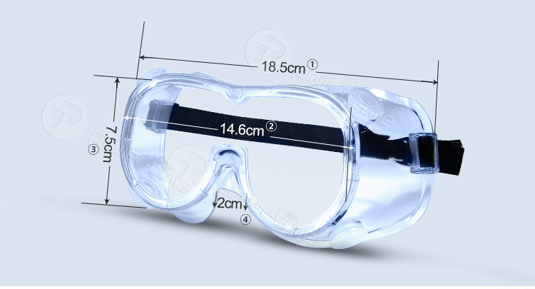 Anti Fog Splash Proof Glasses Eye Protective Goggles ROHS Certificates