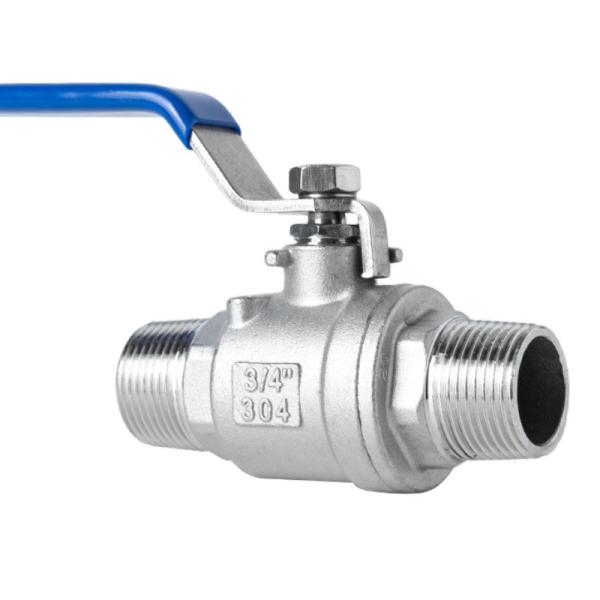Industrial Usage Stainless Steel DN15-DN50 2PC Male Thread Ball Valve for Water